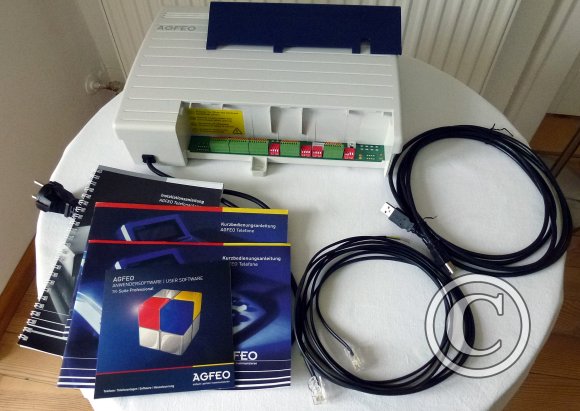 Agfeo AS35 Inhalt und Anschlussblock