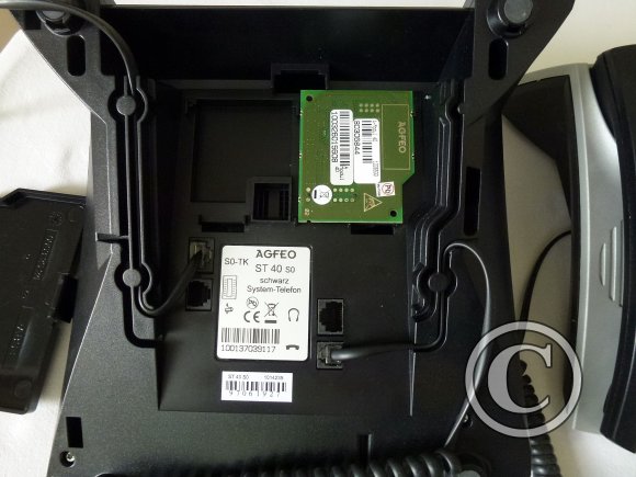 Agfeo ST40 Systemtelefon (Unterseite)